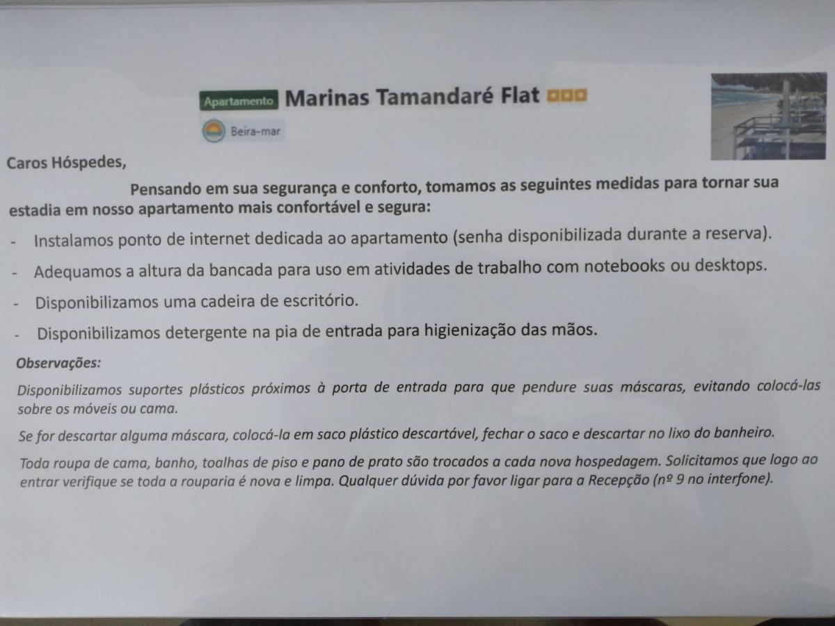 Marinas Tamandaré Flat Apartment Bagian luar foto